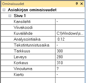 Osio 2: Aloitusopas 3. Toiminto-paneeli Toiminto-paneelissa näkyvät tehtävät, joita Readiris käsittelee. Jokaisessa kentässä näkyy tehtävän kuvaus ja sivu, jolla käsittely tapahtuu.