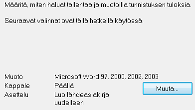 Readiris TM 14 - Käyttöopas Vaihe 4: Valitse kohdemuoto ja (pilvi) kohde. Asiakirjat tallennetaan oletusarvoisesti Microsoft Word - tiedostoiksi.