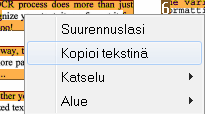 Readiris TM 14 - Käyttöopas asettelu on samanlainen. Lisätietoja on osiossa Aluemääritysmallien käyttäminen.