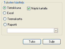 118(162) Hakutoiminnon vasemmassa alakulmassa näytetään koko ajan, kuinka monta annetut ehdot täyttävää kohdetta tietokannasta löytyy.