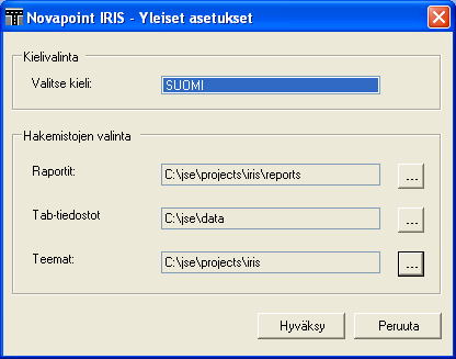 25(162) Ohje -valikko Novapoint IRIS ohje kohdan valitsemalla avataan tämä ohje.