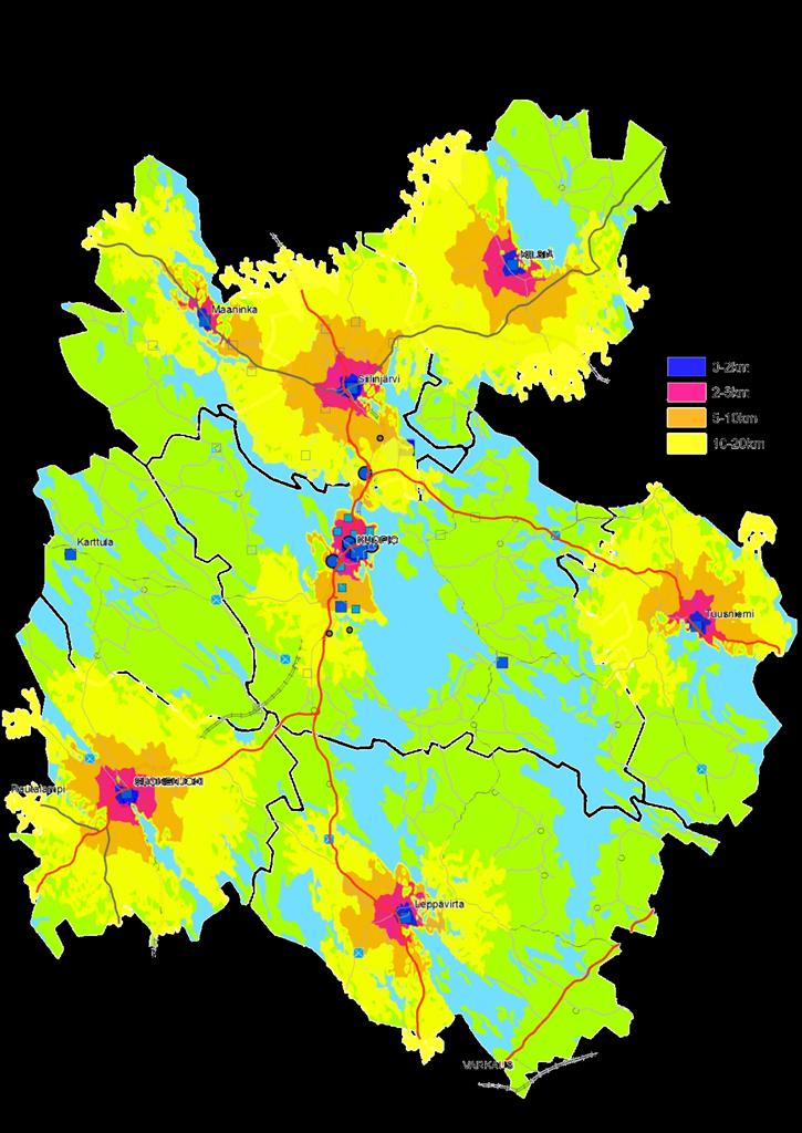 10-20 km 3901 5-10 km 790 2-5 km 228 0-2 km 941 0-20 km 5860 10-20 km 14826 5-10 km 21734 2-5 km 29531 0-2 km 21575 0-20 km