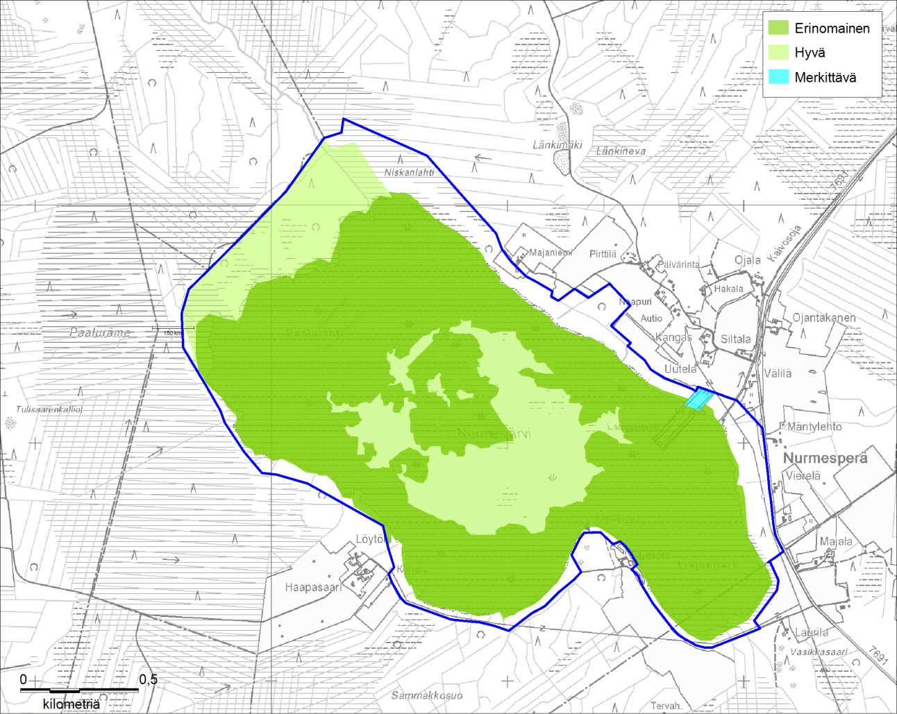 Kuva 4. Natura 2000 -luontotyyppien edustavuus.