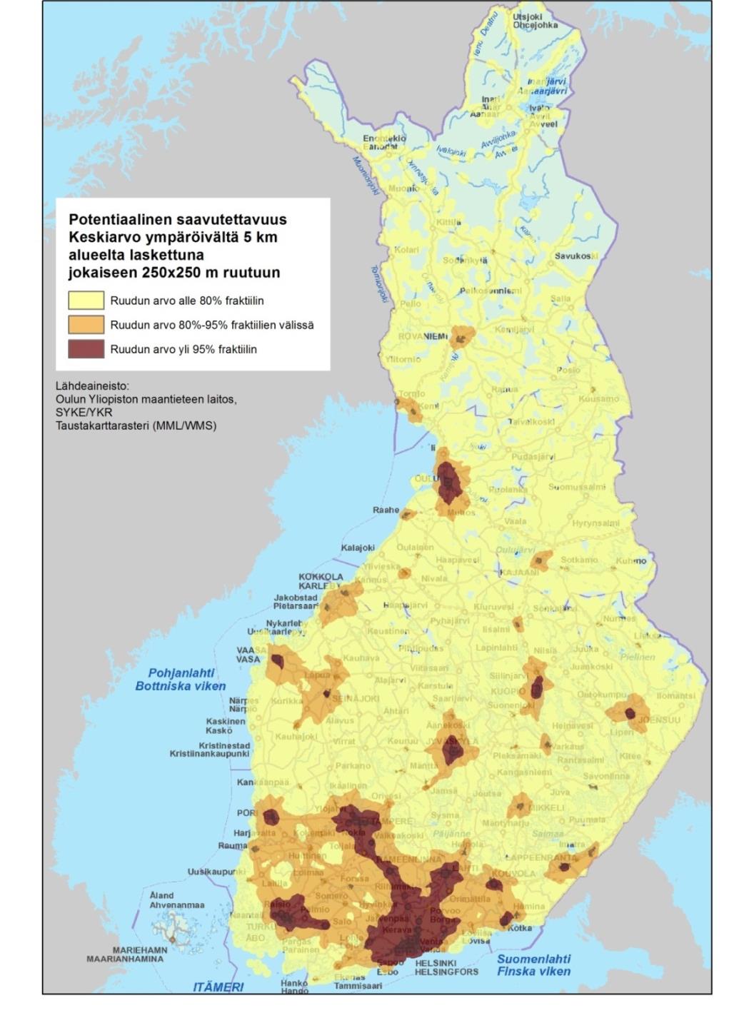 korostuu liikkumisen edistäminen ja erityisesti nopeat liikenneyhteydet työssäkäyntialueiden välillä.