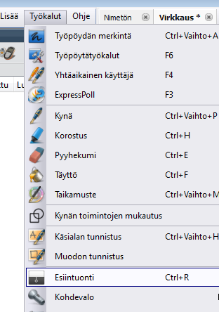 23. Etsi netistä Novitan ohje Virkattuun koriin ja jätä nettisivu auki. 24. Luo lehtiöön uusi sivu Lisää Sivu Työpöydän kuva ja paina kameran kuvaketta. 25.