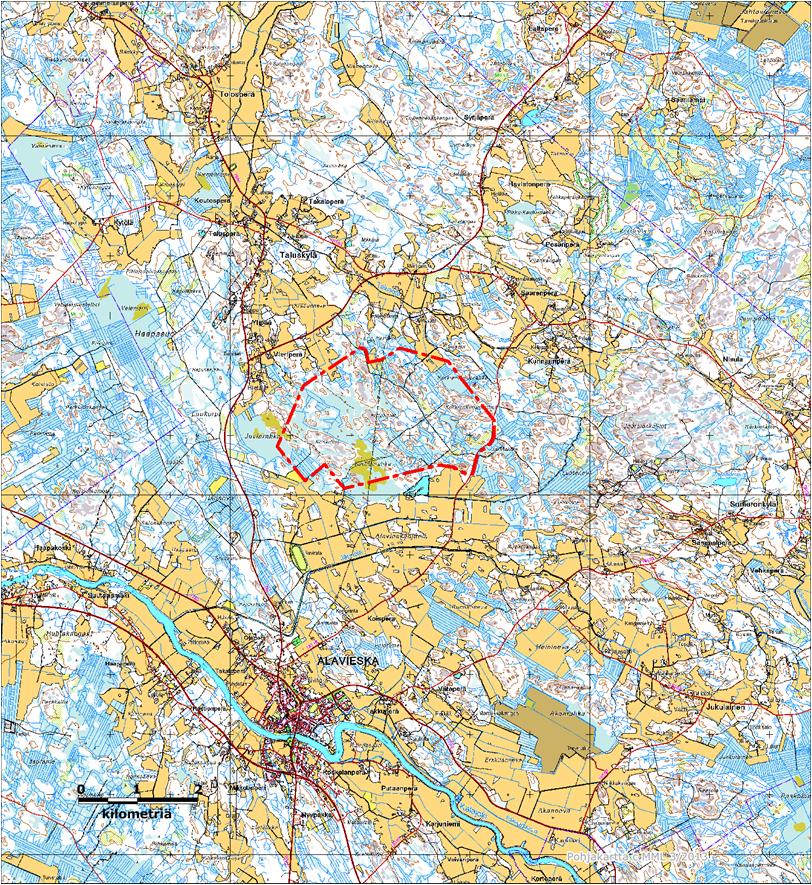 FCG SUUNNITTELU JA TEKNIIKKA OY 1 Saarenkylä Vieskanjärven Tuulivoimapuisto 1 (19) JOHDANTO TM Voima Oy suunnittelee Alavieskan Saarenkylä Vieskanjärven alueelle tuulivoimapuistohanketta.