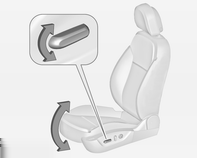 50 Istuimet, turvajärjestelmät Sähkötoimisen istuimen säätö 9 Varoitus Sähkötoimisia istuimia käytettäessä on oltava varovainen. Loukkaantumisvaara, joka koskee erityisesti lapsia.