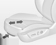 Istuimet, turvajärjestelmät 51 Istuinten selkänojat Ristiselän tuki Säädettävä reisituki Käännä käyttökytkintä eteen-/taaksepäin. Säädä ristiselän tuki nelitoimikytkimellä itsellesi sopivaan asentoon.