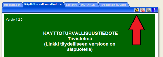 STU-07-031 KÄYTTÖTURVALLISUUSTIEDOTTEET JA TURVAOHJEET Sivu 3/4 3 TURVAOHJEET Käyttöpaikalla tulee olla tulostettuna siellä käytössä olevien kemikaalien ajantasaiset Turvaohjeet.