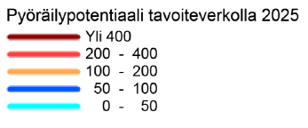 Keskustaajaman ja kyläkeskuksien välille on esitetty kevyen liikenteen yhteystarpeet.