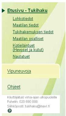 22 8.1 Raportit Raportit kohtaan pääset klikkaamalla kohtaa Raportit. Tästä kohdasta löytyy summapinta-alat kasvilajeittain. Nämä tiedot tulevat kasvulohkolomakkeelta.