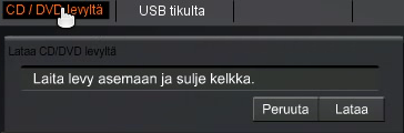 8 CD-Soitin Voit käyttää soitinta esim. taustamusiikkina karaoken tauoilla. Soittaaksesi CD:ltä musiikkia paina CD player kuvaketta ja laita levy asemaan. Levy välilehdellä näet CD:n kappaleet.