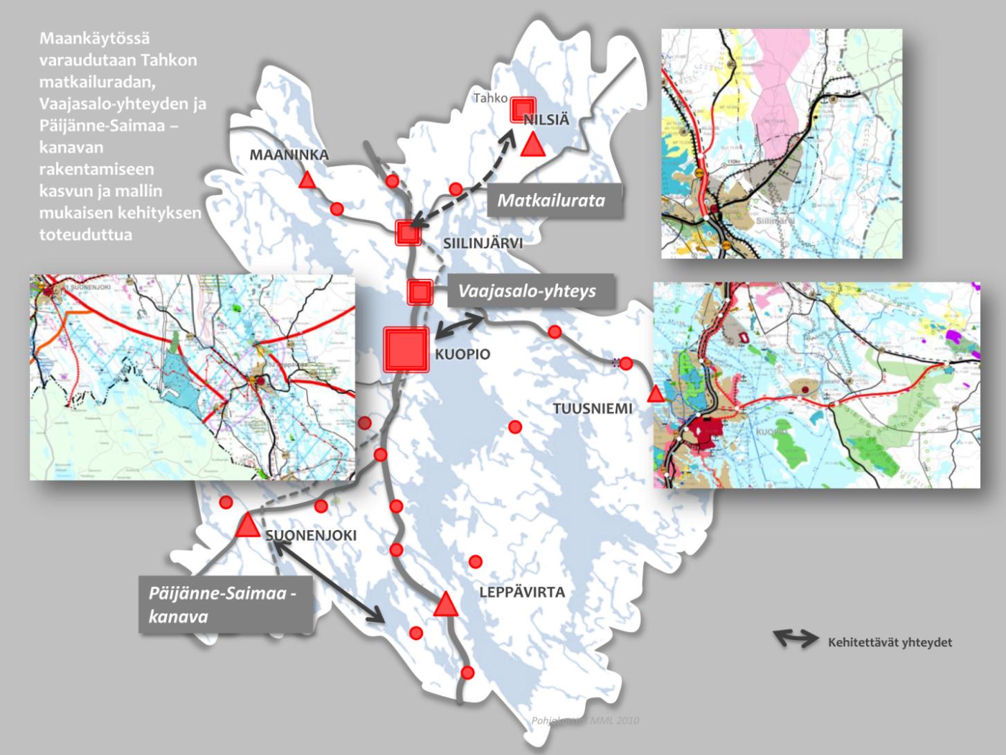 KUOPION TOIMINNALLISEN KAUPUNKISEUDUN RAKENNEMALLI LOIKKA 2030 17 4. 7 T U L E V A I S U U D E N H A N K K E E T 4.