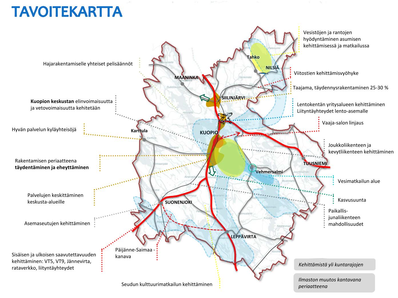 KUOPION TOIMINNALLISEN KAUPUNKISEUDUN RAKENNEMALLI LOIKKA 2030 4 1.