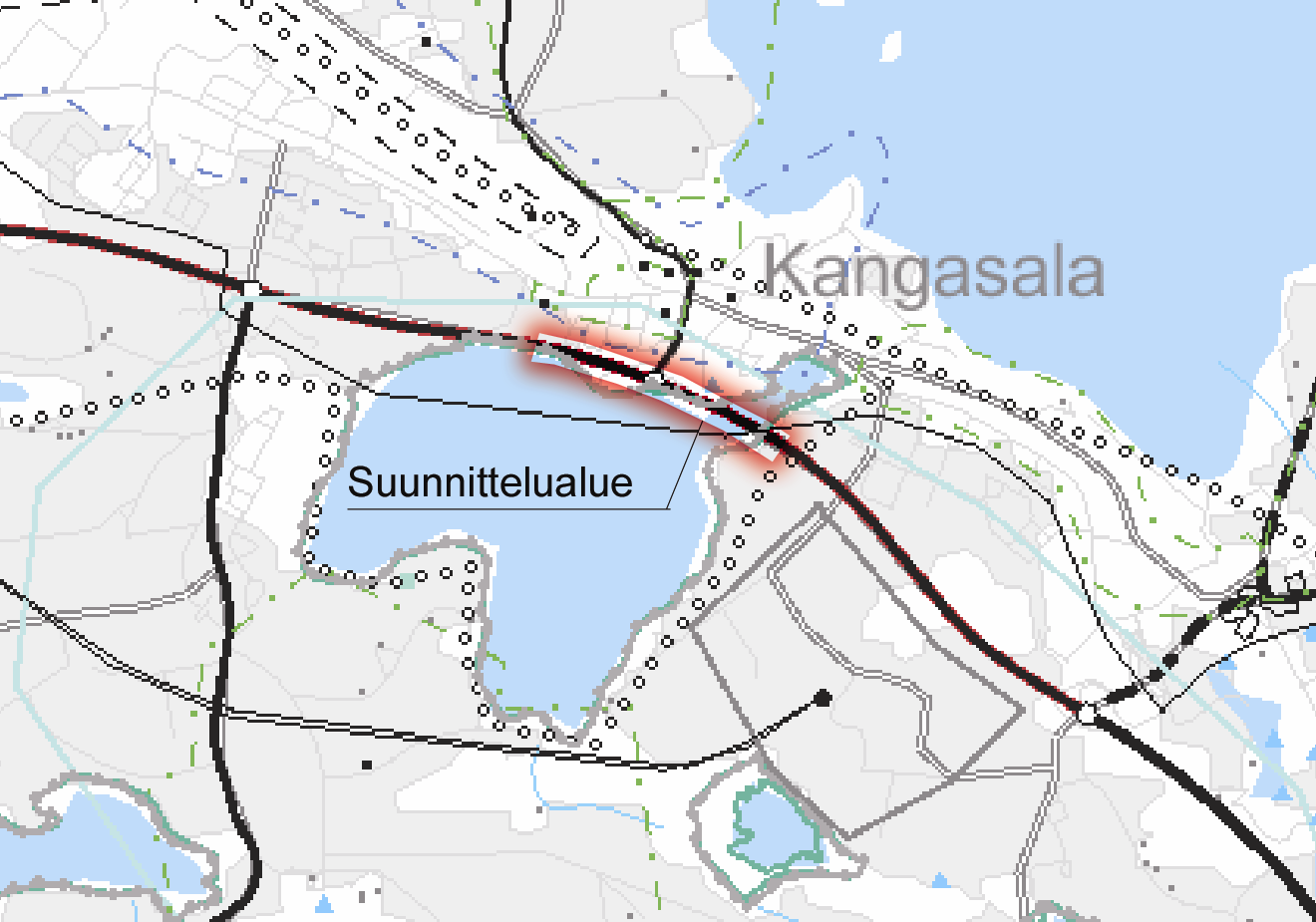 4 1 TYÖN LÄHTÖKOHDAT JA TAVOITTEET Pirkanmaan 1.maakuntakaavaehdotuksessa on valtatie 12 osuudella Lentola-Huutijärvi osoitettu merkittävästi parannettavana tienä.