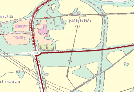 org käyttää reititykseen samaa OpenStreetMap-aineistoa, niin reitti seurailee tarkasti OpenJUMP:ssa näkyviä vektoreita.