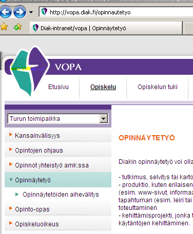 Opinnäytteen tallennus Theseus-verkkokirjastoon Opinnäytetyö tallennetaan Theseukseen vasta kun se on valmis ja hyväksytty.