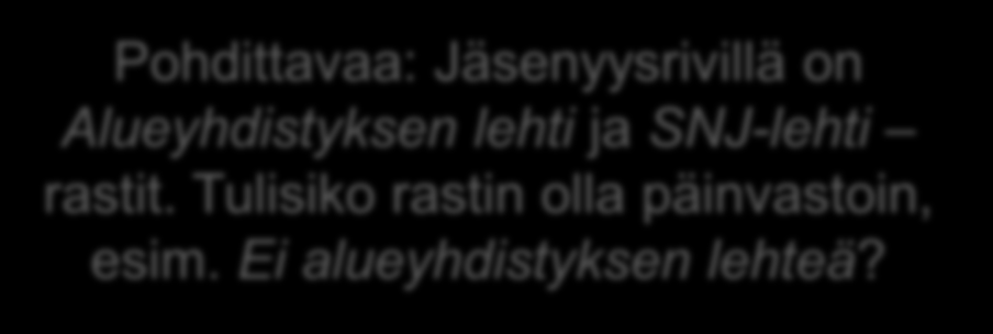 Lehden osoitteisto -Excel Mieti aluksi tarkkaan, millä kriteereillä haluat poimia lehden osoitteiston?