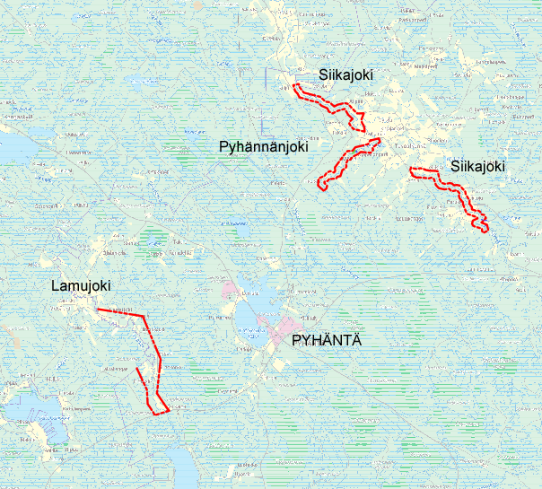 1 JOHDANTO Tämä luontoselvitys on tehty osana jokivarsien ympäristöselvityksiä Pyhännän rakennusjärjestystä varten.