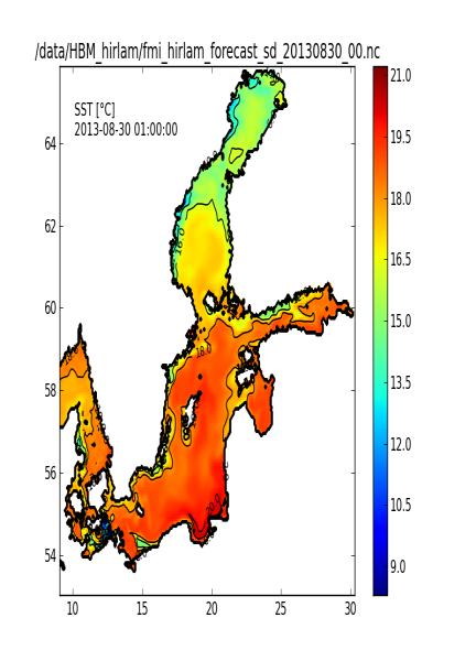 Aallokon suunta Virtausmalli HBM (Hiromb-BOOS) Tuorein 48h