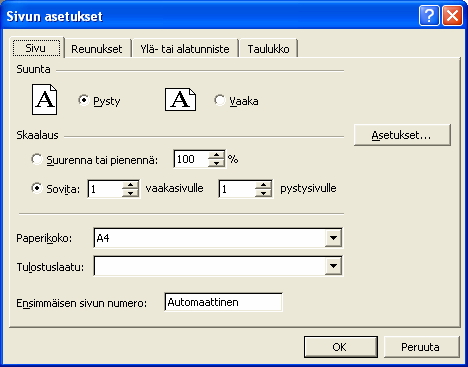 Microsoft Excel (Taulukkolaskennan perusteet) 29. Tallenna taulukko luomaasi kansioon, anna tiedostolle nimeksi Lukujärjestys.