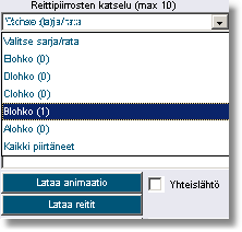 8 Reittihärveli - Firmaliiga Jatka piirtämistä kunnes olet päässyt maaliin asti. Tallenna reittisi näpäyttämällä nappia Tallenna reittipiirros.