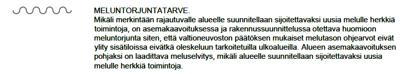 FCG SUUNNITTELU JA TEKNIIKKA OY Selostus 91 (114) Valtatieltä 12 ja kantatieltä 43 keskustaan aiheutuvaa melua on osoitettu kaavassa meluntorjuntatarve -merkinnällä huomioitavaksi asemakaavaa