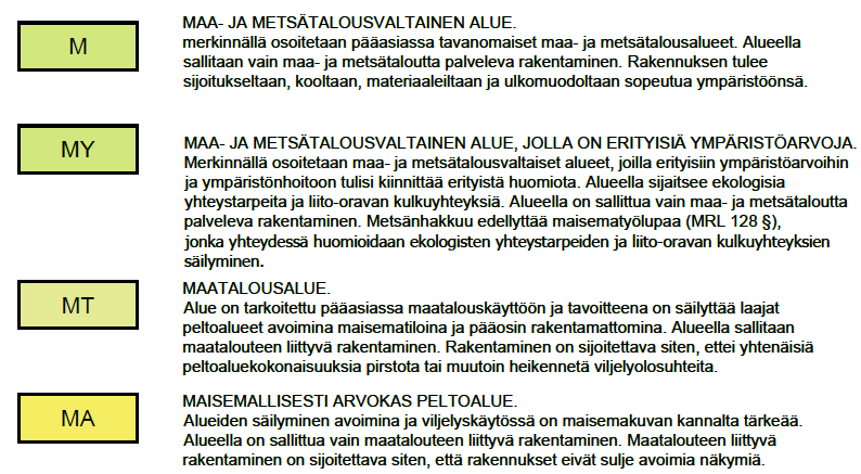 FCG SUUNNITTELU JA TEKNIIKKA OY Selostus 92 (114) Vesialueet Vesialueet, joilla ei ole suojelutarpeita, on merkitty W-merkinnällä.