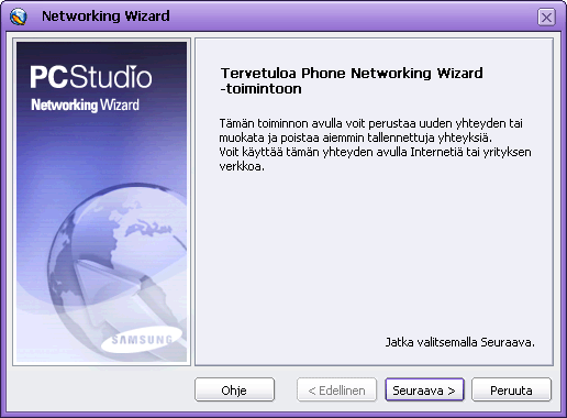 Networking Wizard (Internet-yhteyksien hallinta) - Mahdollistaa