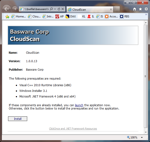 CloudScan Client CloudScan Client asennetaan Basware