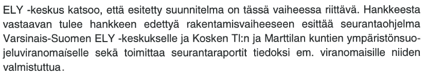 10 (21) Yksi luo-alue jää osittain tv-alueelle (voimala nro 2).