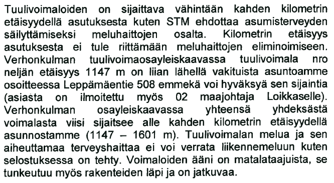 14 (21) B ja C, 9.6.2014 Vastine Sähkönsiirtoreitti on muuttunut alustavasta luonnoksesta, mutta on edelleen merkitty ohjeellisena.