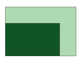 9. Suorakulmion muotoisen nurmikentän koko on 0,0 m 1,0 m. Sen pinta-ala halutaan kaksinkertaistaa lisäämällä kahdelle sivulle yhtä leveä nurmikaistale oheisen kuvion mukaisesti.