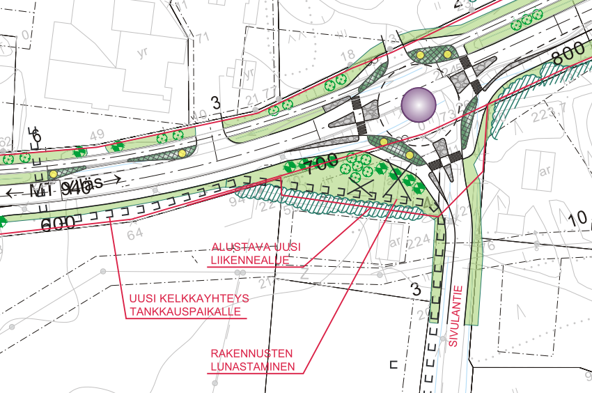 Ympäristön käsittely Tunturitien ympäristön käsittelyllä vahvistetaan alueen imagoa sekä korostetaan Tunturitien liikenteellistä jaksottelua.