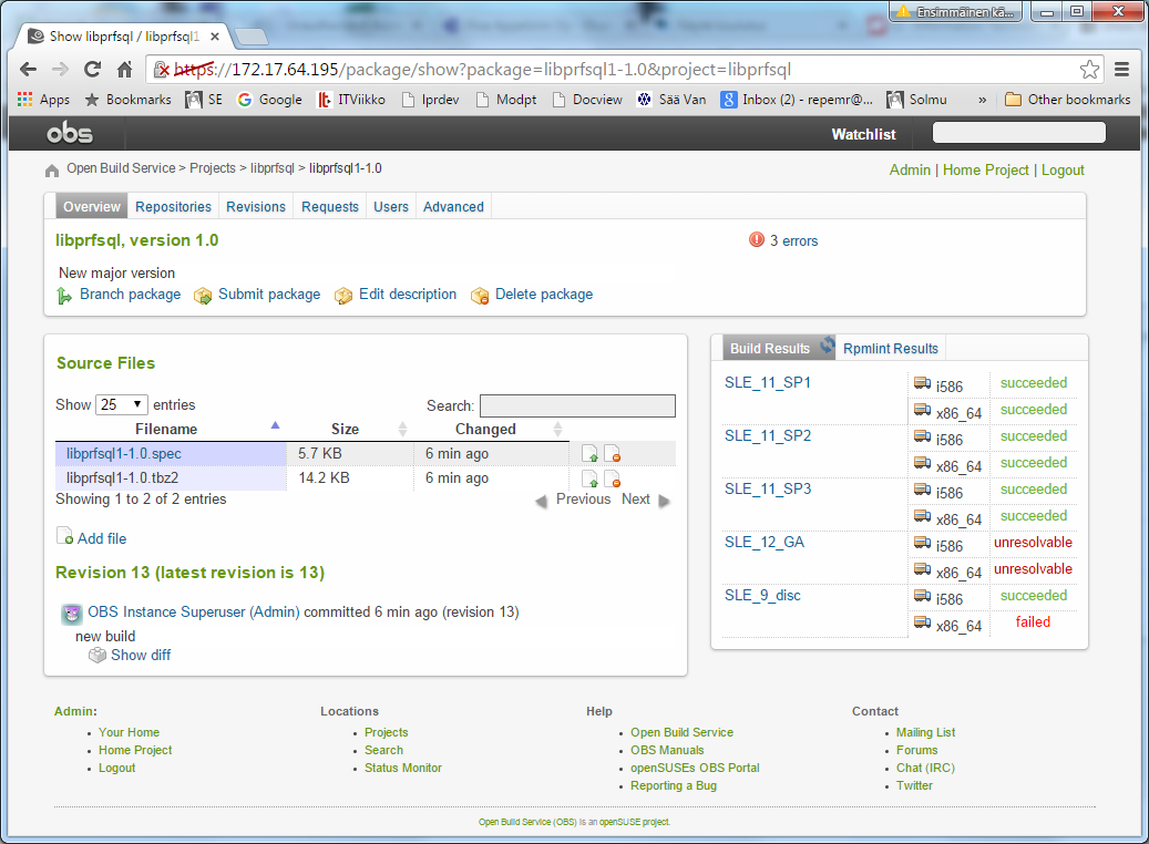 OpenSUSE Build