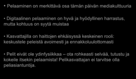 Lähteitä ja lisätietoa Suoninen, Annikka. 2012: Lasten mediabarometri 2012. 10 12- vuotiaiden tyttöjen ja poikien mediankäyttö. http://www.nuorisotutkimusseura.fi/julkaisuja/lastenmediabarometri2012.