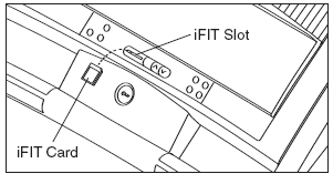 Kuinka käytät ifit korttia Käynnistä laite ja laita ifit kortti laitteeseen, siten että metalliosat ovat alaspäin. Tämän jälkeen valitse ohjelma painamalla ifit ylös tai alaspäin.