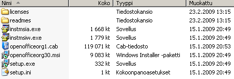 - 95-11 Hiljainen asennus komentoriviltä Tässä luvussa tarkastellaan hiljaista asennusta, joka muodostetaan asennusmedialle ja voidaan käynnistää sieltä komentorivitasolta.