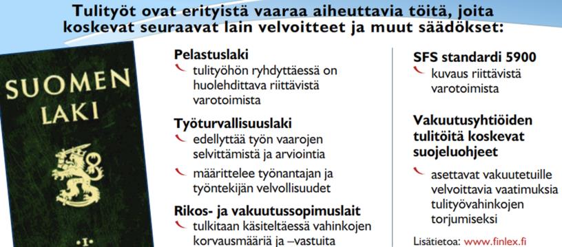 Tavoite: Selvittää tulityölupaa! Kysymyksiä Miksi halutaan työlle tulityölupa.