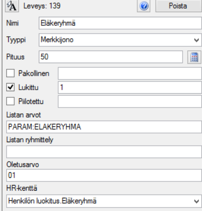 Lisäksi lmakkeen kenttiin vidaan tuda letusarvna henkilölle edellisellä kerralla kenttään tallennetut tiedt.