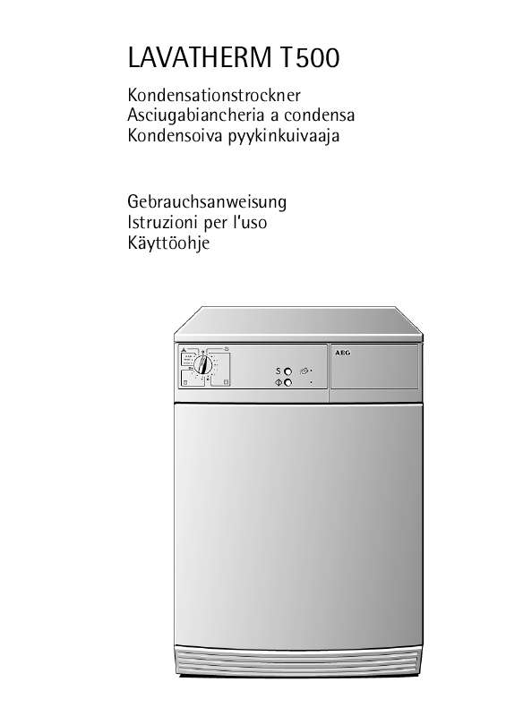 Yksityiskohtaiset käyttöohjeet ovat käyttäjänoppaassa Käyttöohje AEG-ELECTROLUX LTH T509 Käyttöohjeet AEG-ELECTROLUX LTH T509 Käyttäjän opas