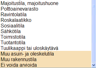 132 (148) X.3.13.5 Asuinkunta Kirjataan henkilön asuinkunta, mikä voi poiketa tapahtumakunnasta. Jos henkilö ei asu Suomessa, valitaan "Ulkomaat". X.3.13.6 Asuntokunnan (ruokakunnan) koko (lkm) Kirjataan ruokakunnan koko ennen tapahtumaa X.