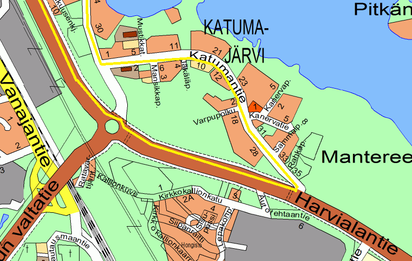 Kuva 27. Katumasta tarkempi katukuva(hämeenlinnan kaupunki 2013). Taulukko 9.