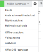 Kansioiden luominen Uuden kansion saa luotua, kun napauttaa oman nimen kohdalla hiiren kakkospainiketta (Kansiot näkymä vasemmalla puolella). Napauta luo uusi kansio ja anna kansiolle nimi.