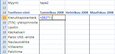 13. Harjoitellaan eri viittaustapojen käyttöä.