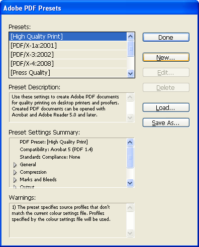 Tee uusi PDF-asetus