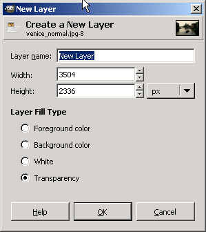 Tasomaskien käyttö Valitse ensimmäinen kuva, tee uusi taso (Layer New layer)