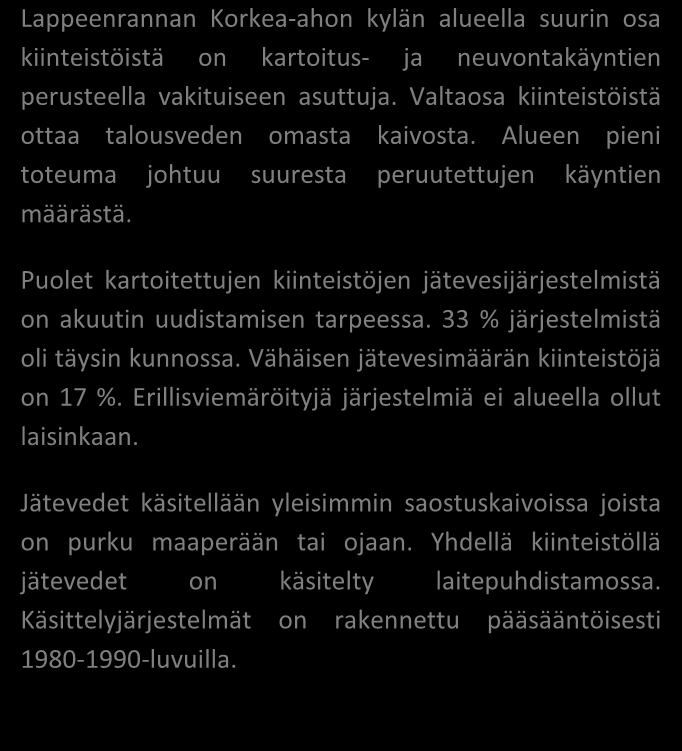 SAIMAAN VESIENSUOJELU- YHDISTYS RY JÄSSI 2014 ALUEKORTISTO KORKEA-AHO/ Lappeenranta 33/2014 Pohjavesialue Ranta-alue Taajaan asuttu alue Vedenottamon suoja-alue Vesihuollon kehittämisalue Muu