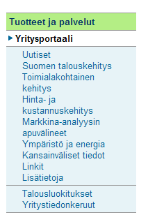 Yrityksille - Yritysportaali Yrityksille, yrittäjille, yrityksiä palveleville toimijoille Koottua tietoa Tilastokeskuksen