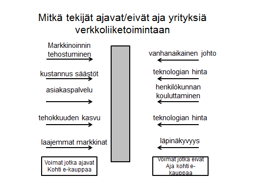 15 Kuva 4. Tekijät verkkoliiketoiminnan takana (Combe 20